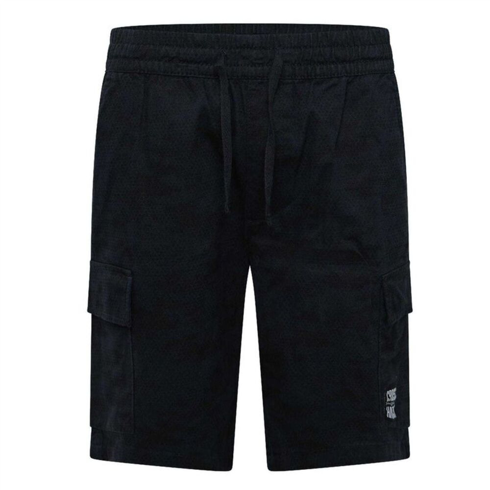 Crosshatch Mens Janscore All-Over Print Cargo Shorts / Navy